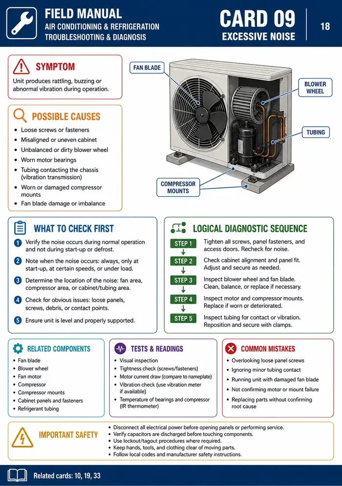 Troubleshooting card example